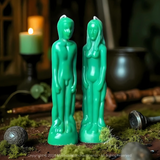 Green Figure Candle 18cm