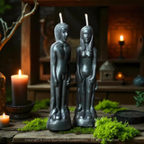 Black Figure Candle 18cm