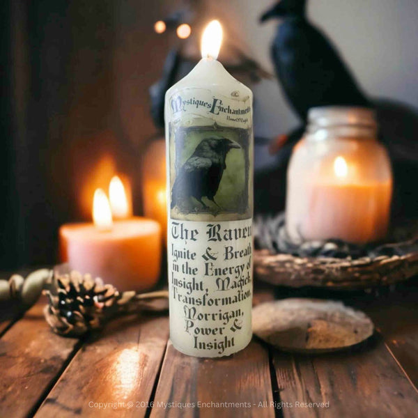 The Raven Spirit Animal Candle