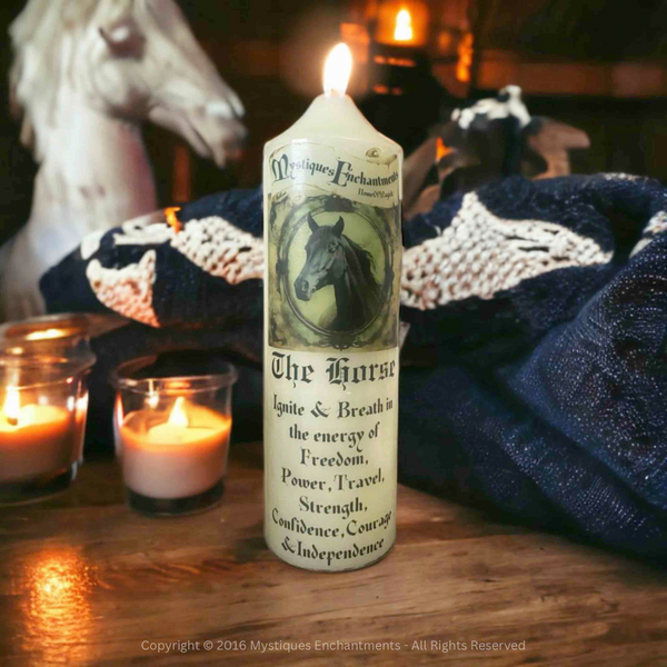The Horse Spirit Animal Candle