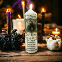 The Bear Spirit Animal Candle