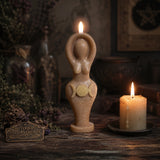 Triple Moon Goddess Candle