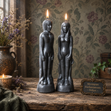Black Figure Candle 18cm