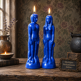 Blue Figure Candles 18cm