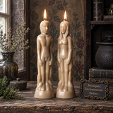 Brown Figure Candle 18cm