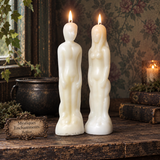White Figure Candle 18cm