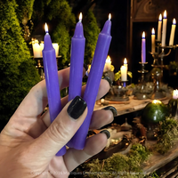 2 x Purple Spell Candles