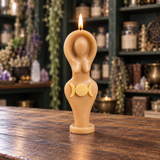Triple Moon Goddess Candle