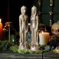 Brown Figure Candle 18cm