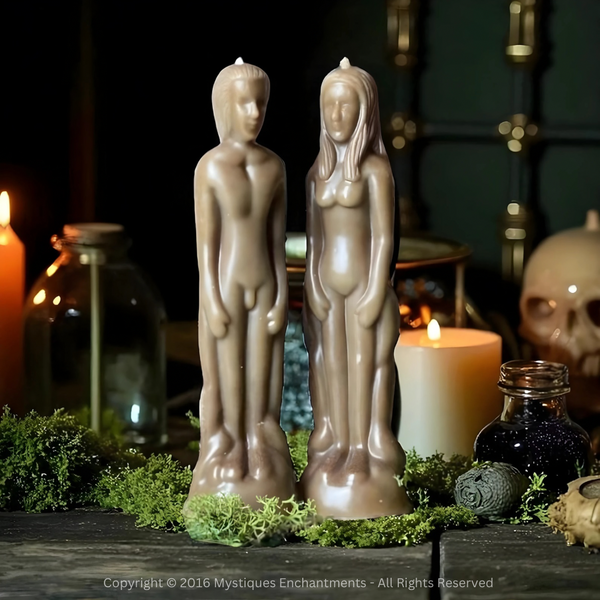 Brown Figure Candle 18cm