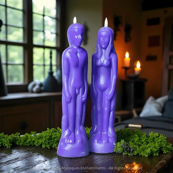 Purple Candle Figure Candles 18cm