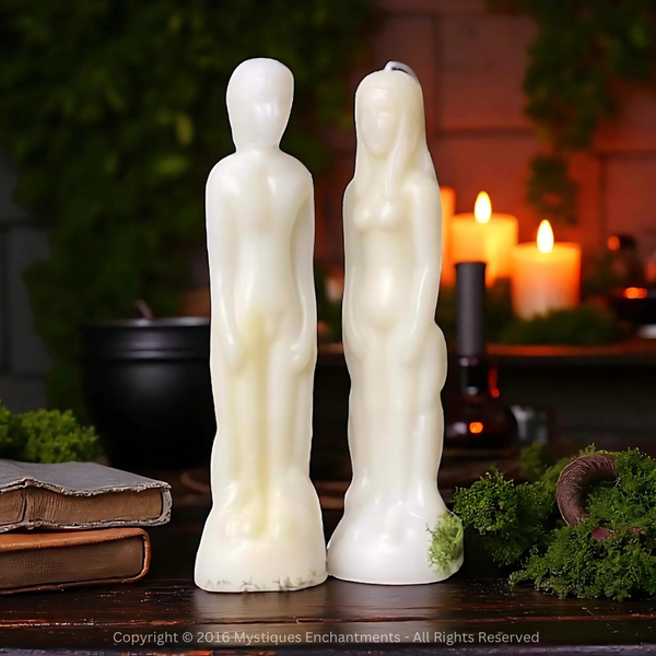 White Figure Candle 18cm