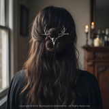 Stag Skull Hair Clip