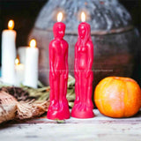 Red Figure Candle 18cm