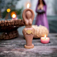 Triple Moon Goddess Candle 18cm