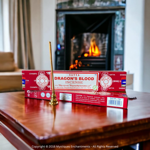 Dragons Blood Incense Sticks - Satya – Mystiques Enchantments Home of ...