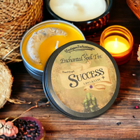 Success Spell Tin Candle