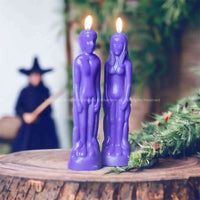 Purple Candle Figure Candles 18cm