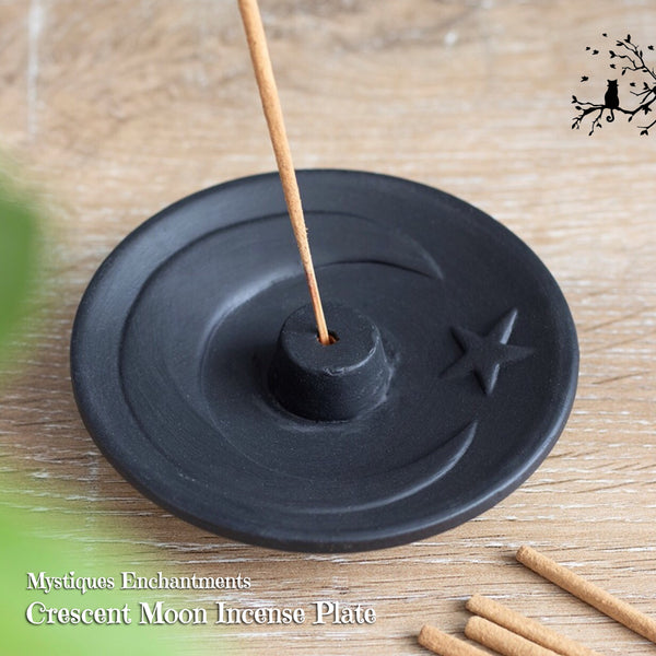 Crescent Moon Incense Plate